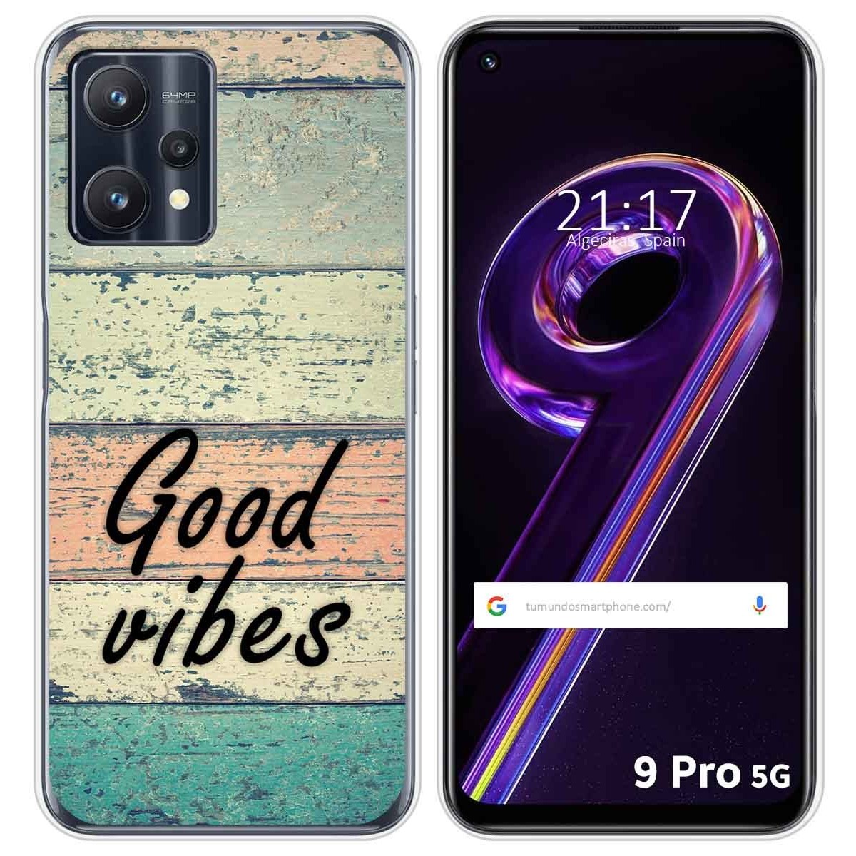 Funda Silicona para Realme 9 Pro 5G diseño Madera 01 Dibujos