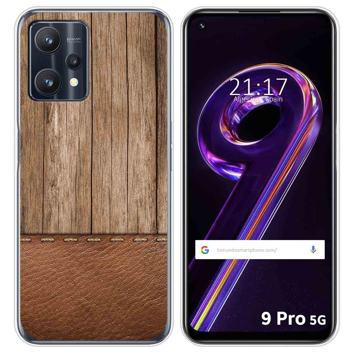 Funda Silicona para Realme 9 Pro 5G diseño Madera 09 Dibujos