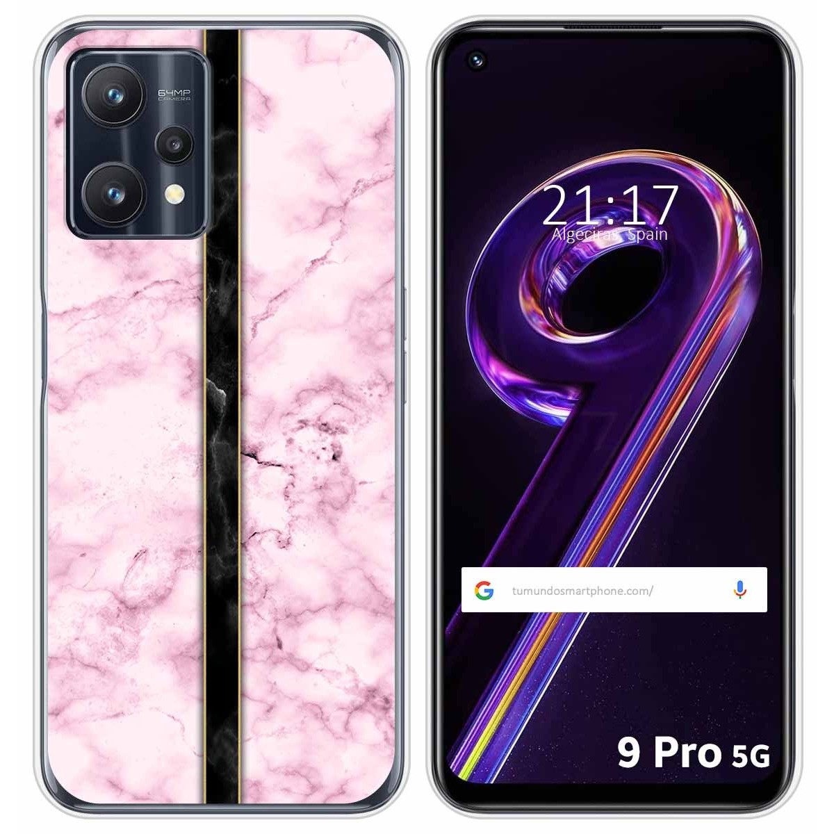 Funda Silicona para Realme 9 Pro 5G diseño Mármol 04 Dibujos