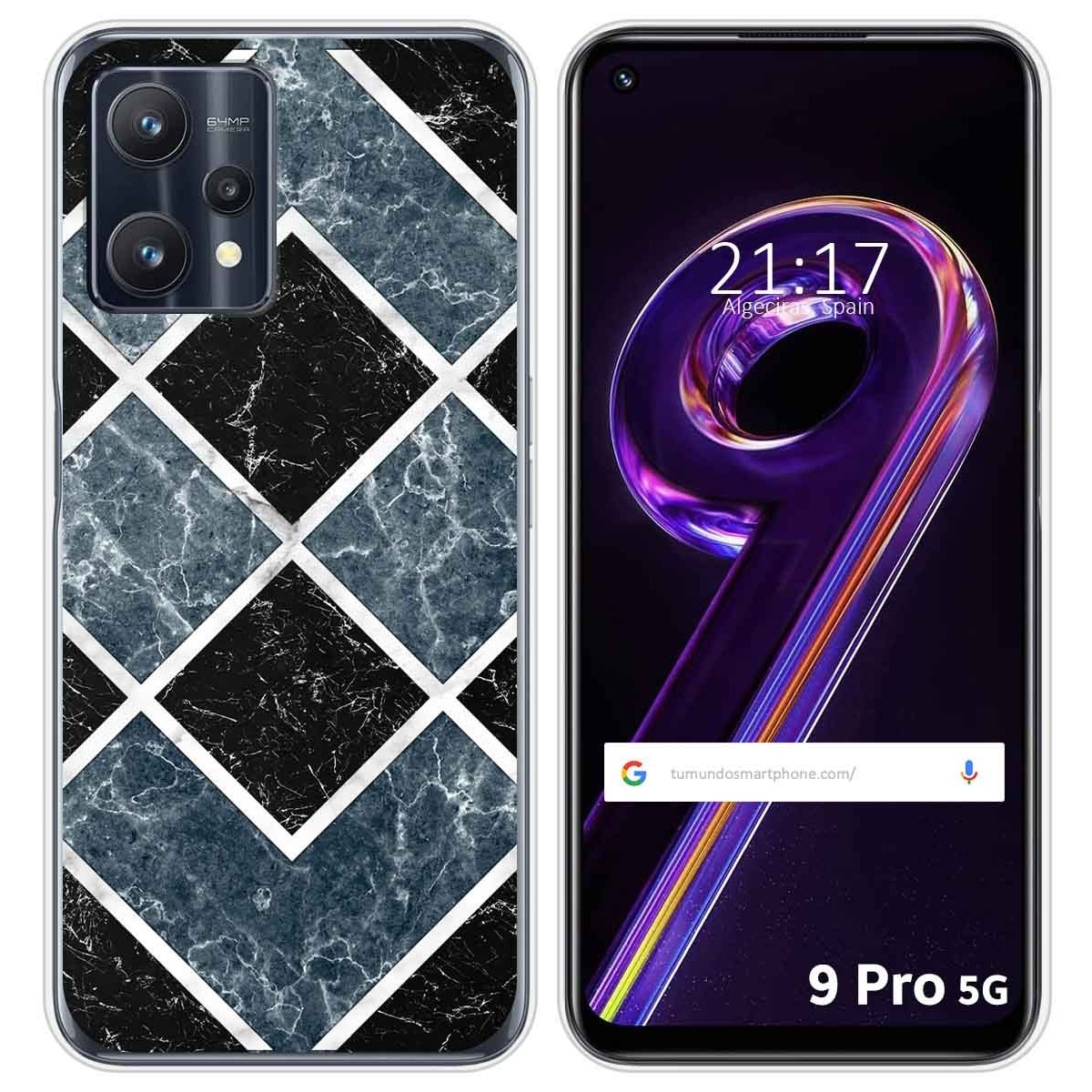 Funda Silicona para Realme 9 Pro 5G diseño Mármol 06 Dibujos