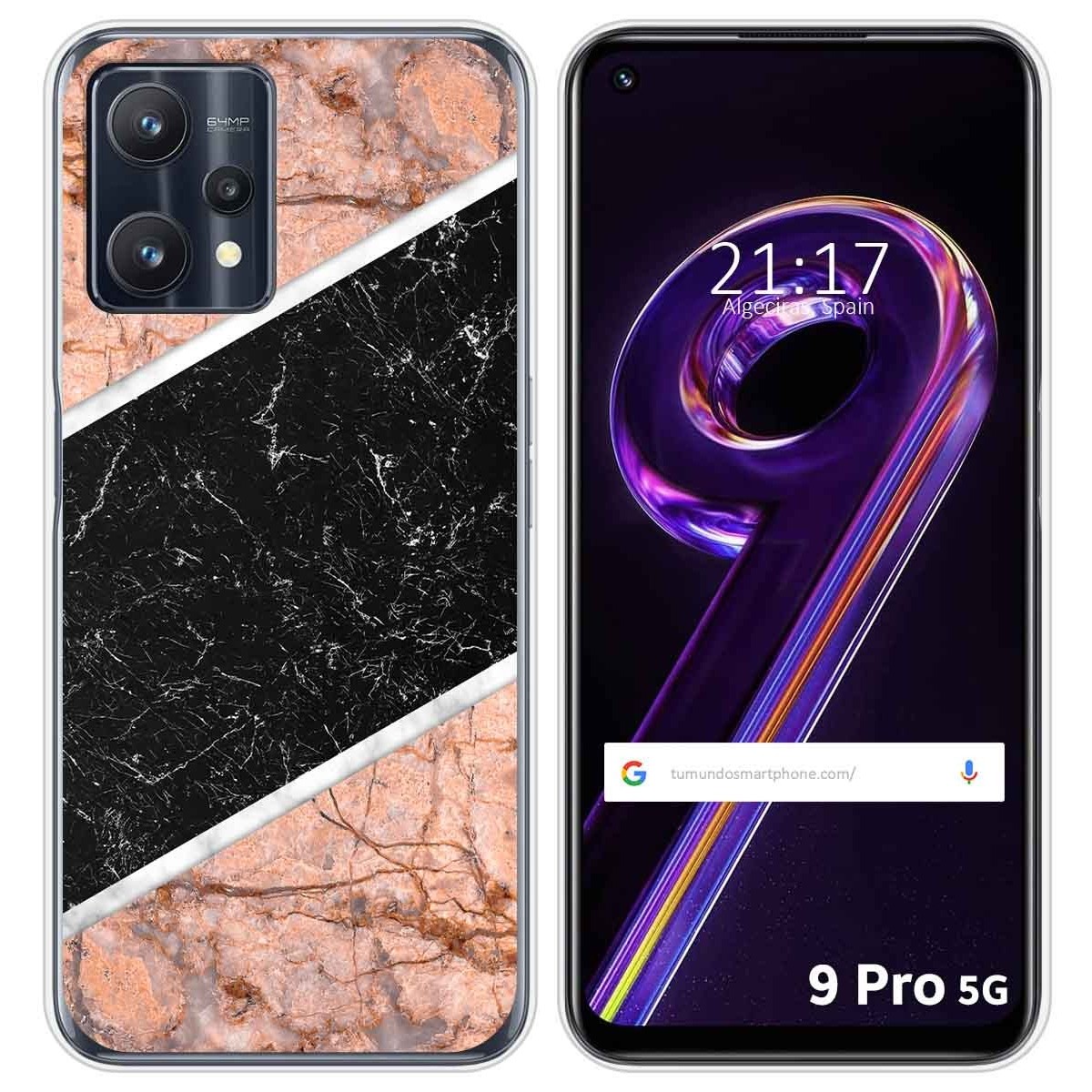 Funda Silicona para Realme 9 Pro 5G diseño Mármol 07 Dibujos