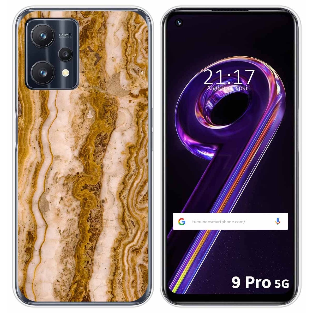 Funda Silicona para Realme 9 Pro 5G diseño Mármol 10 Dibujos