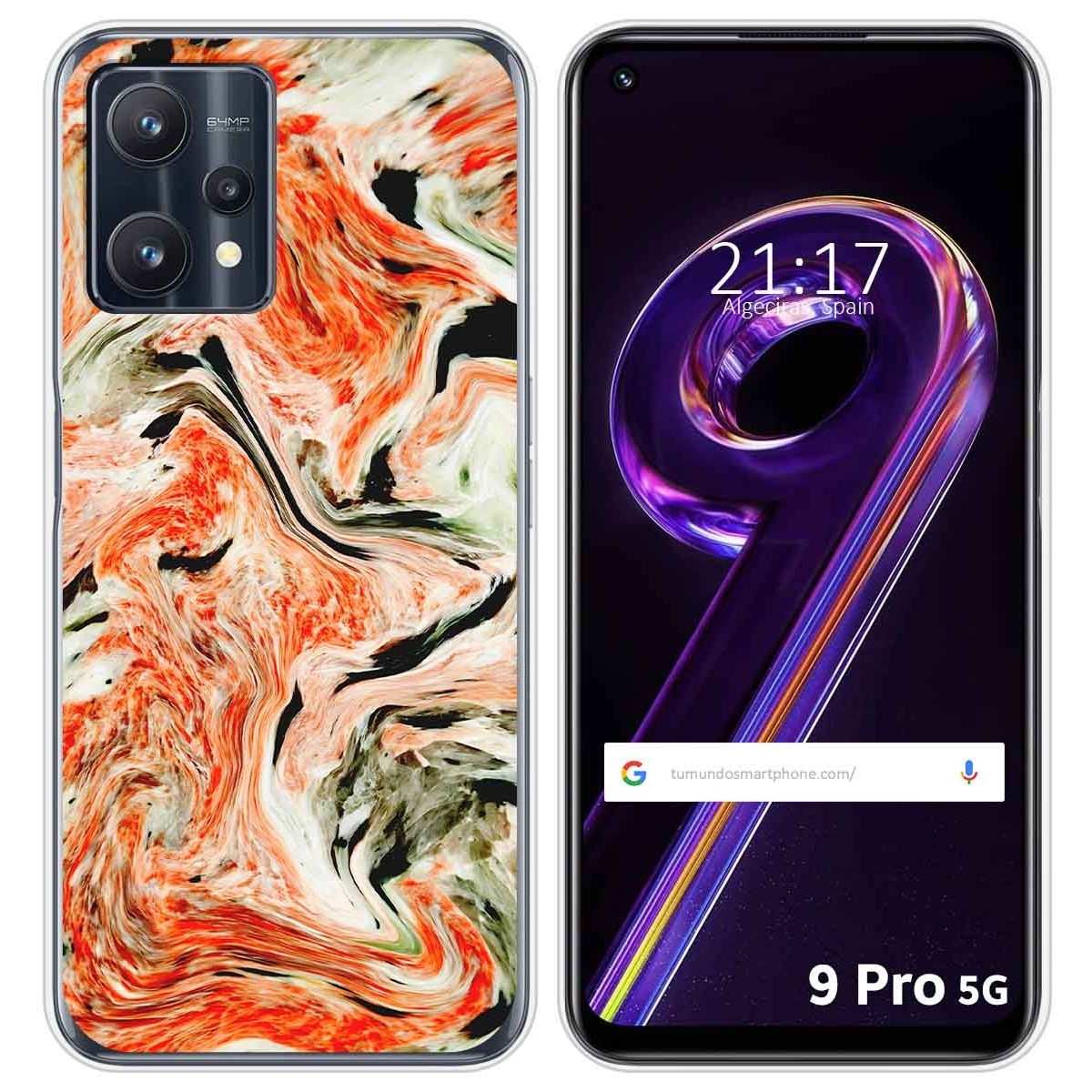 Funda Silicona para Realme 9 Pro 5G diseño Mármol 12 Dibujos