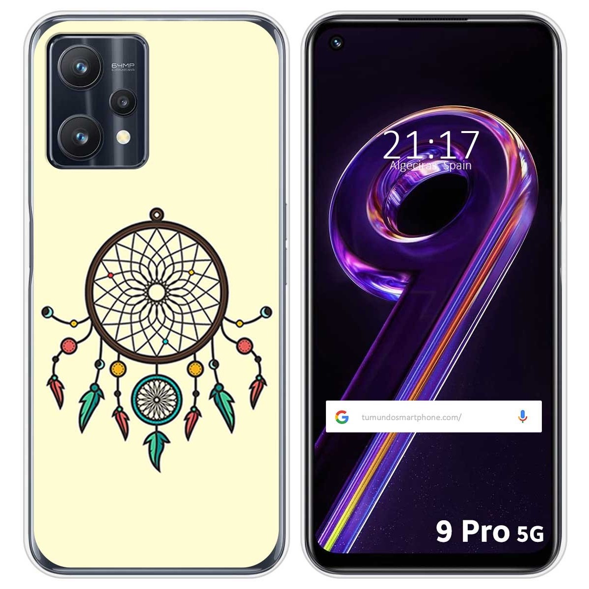 Funda Silicona para Realme 9 Pro 5G diseño Atrapasueños Dibujos