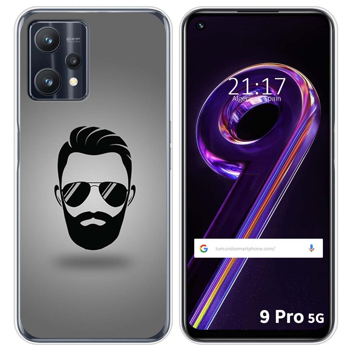 Funda Silicona para Realme 9 Pro 5G diseño Barba Dibujos