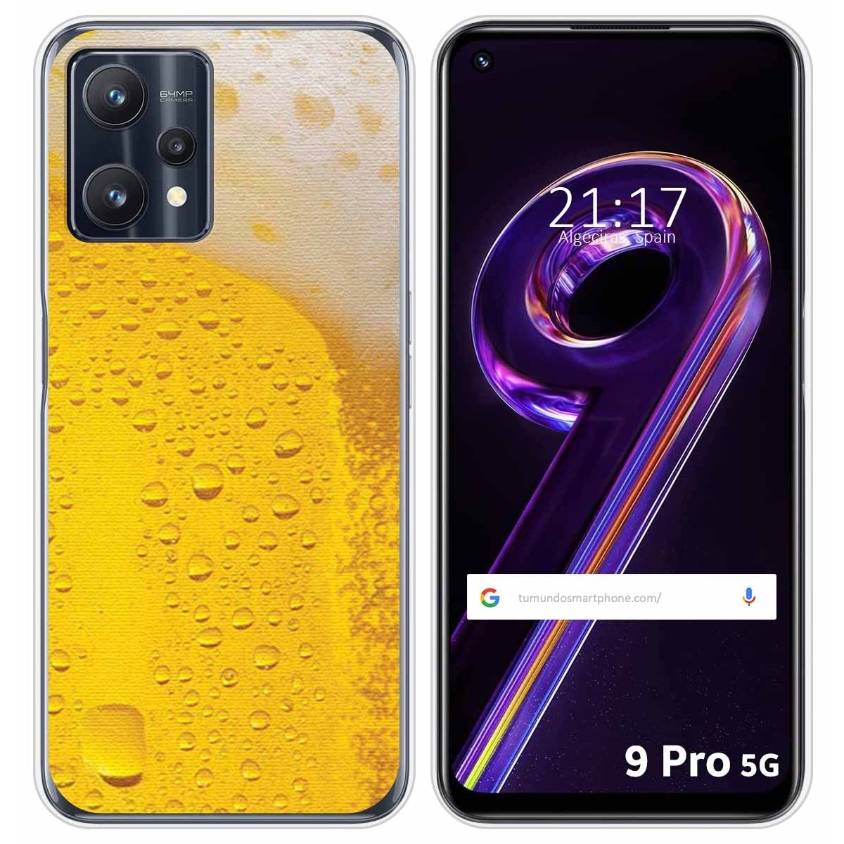 Funda Silicona para Realme 9 Pro 5G diseño Cerveza Dibujos