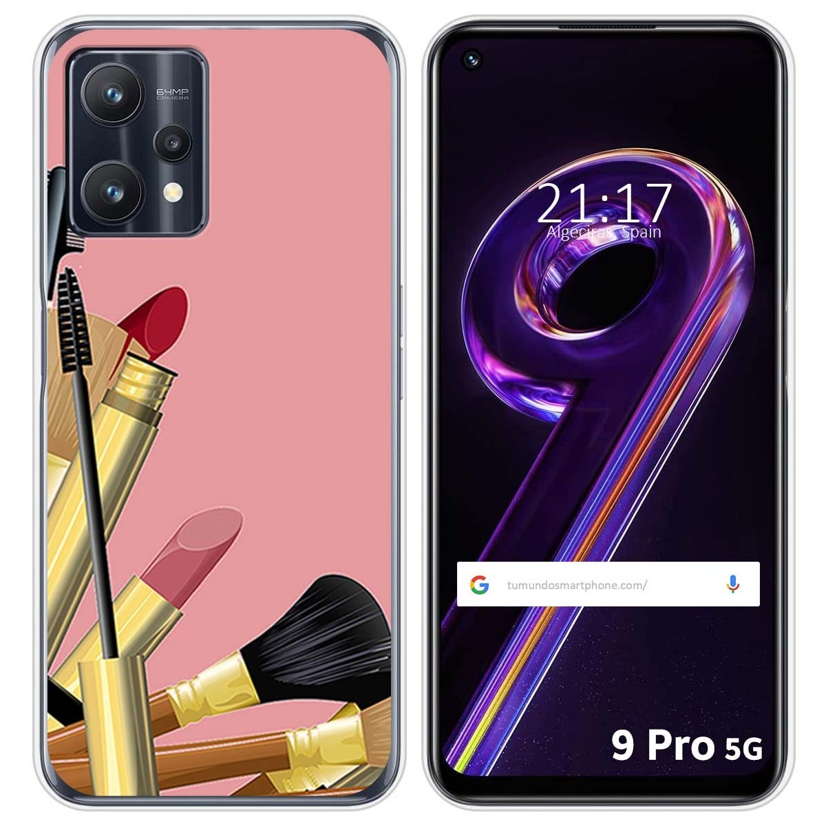 Funda Silicona para Realme 9 Pro 5G diseño Brochas Dibujos