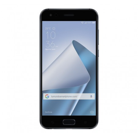 Protector Cristal Templado Frontal Completo Negro para Asus Zenfone 4 5.5" Ze554Kl Vidrio