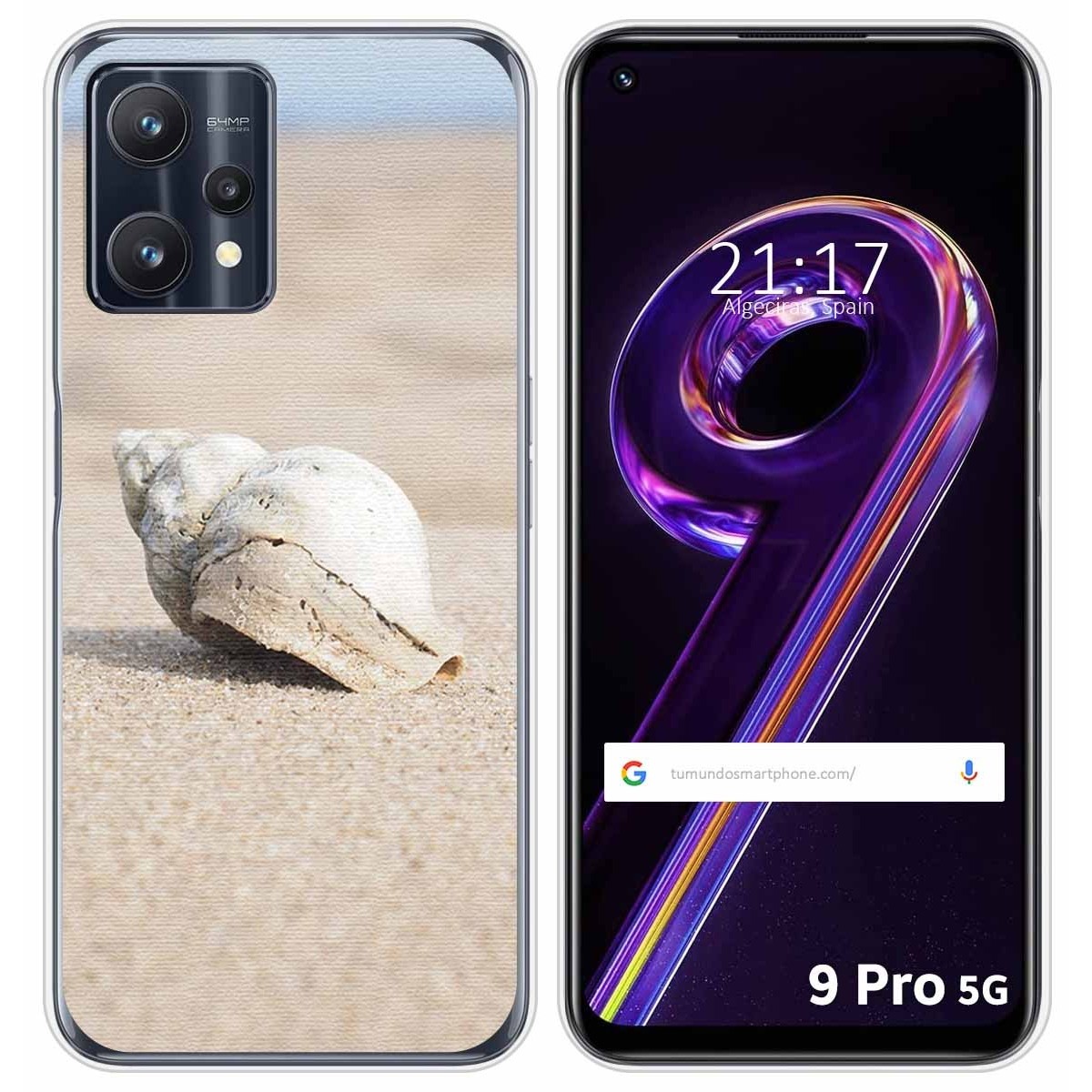 Funda Silicona para Realme 9 Pro 5G diseño Concha Dibujos