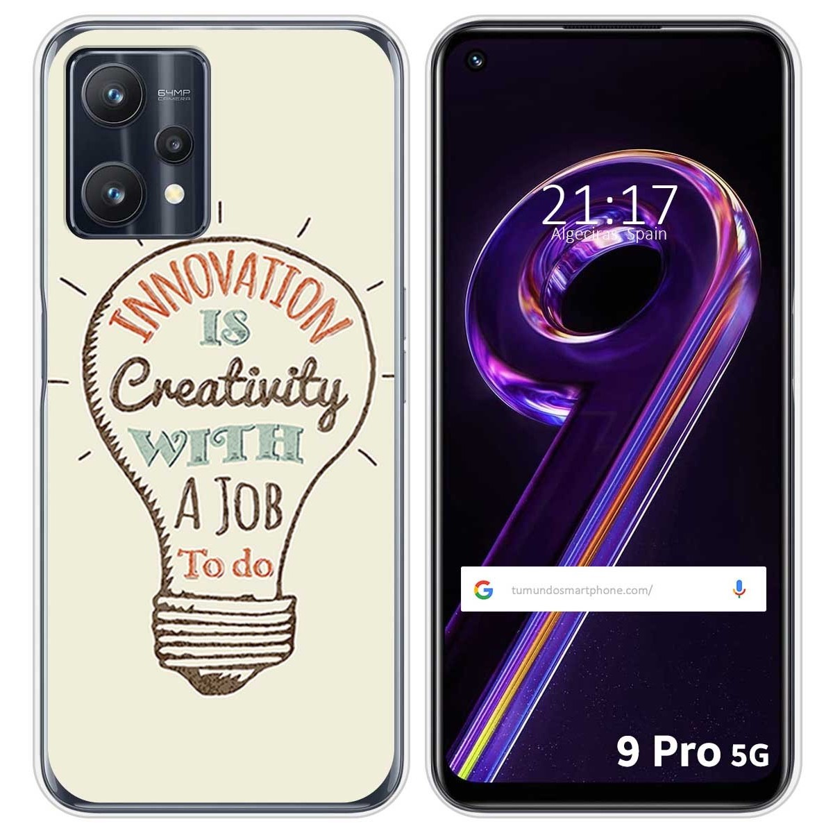 Funda Silicona para Realme 9 Pro 5G diseño Creativity Dibujos