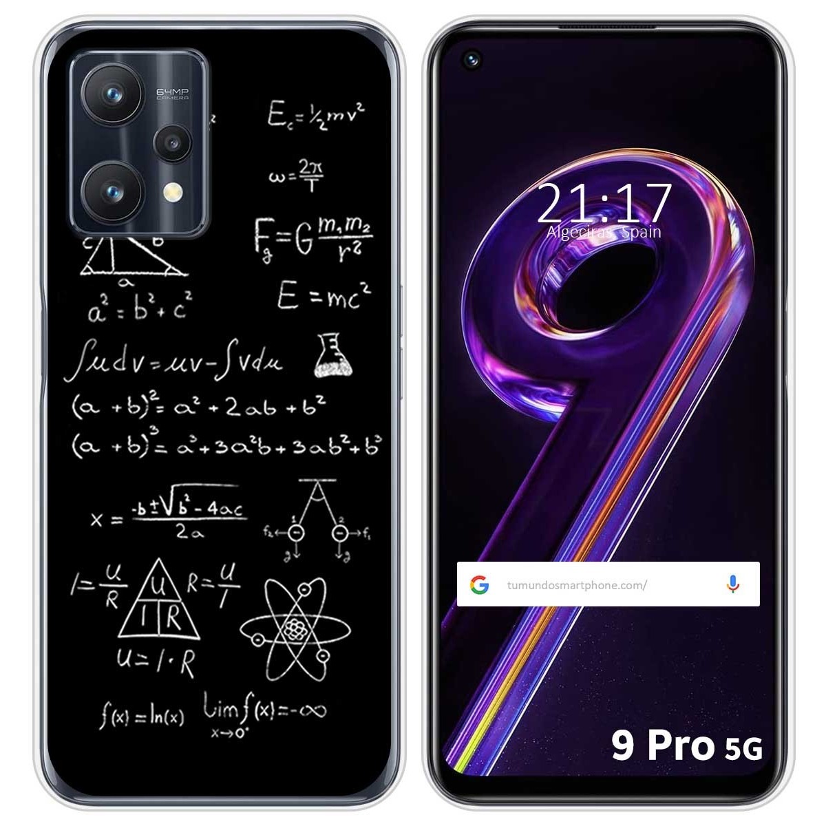Funda Silicona para Realme 9 Pro 5G diseño Formulas Dibujos