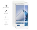 Protector Cristal Templado Frontal Completo Blanco para Asus Zenfone 4 5.5" Ze554Kl Vidrio
