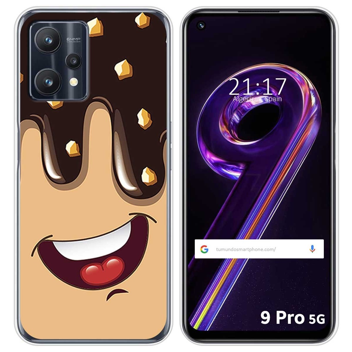Funda Silicona para Realme 9 Pro 5G diseño Helado Chocolate Dibujos