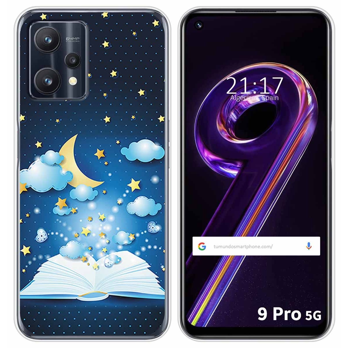 Funda Silicona para Realme 9 Pro 5G diseño Libro Cuentos Dibujos