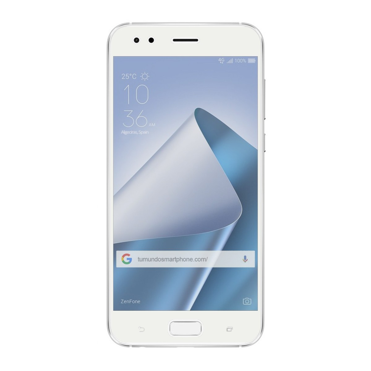 Protector Cristal Templado Frontal Completo Blanco para Asus Zenfone 4 5.5" Ze554Kl Vidrio