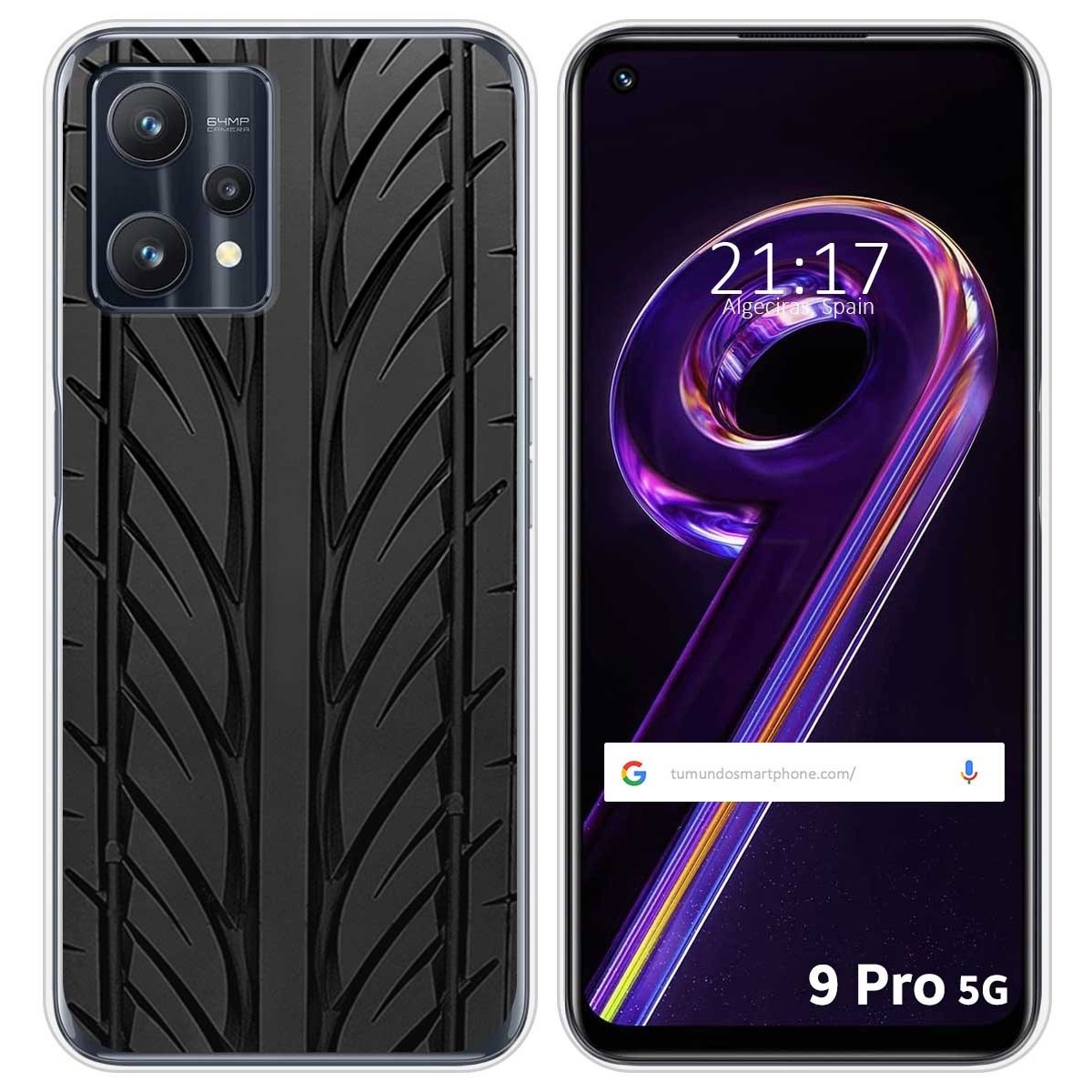 Funda Silicona para Realme 9 Pro 5G diseño Neumatico Dibujos