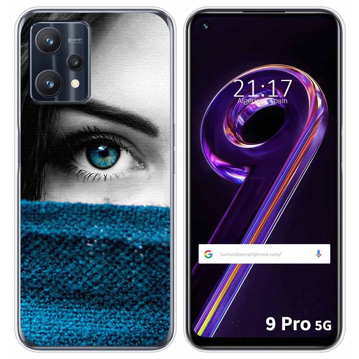 Funda Silicona para Realme 9 Pro 5G diseño Ojo Dibujos