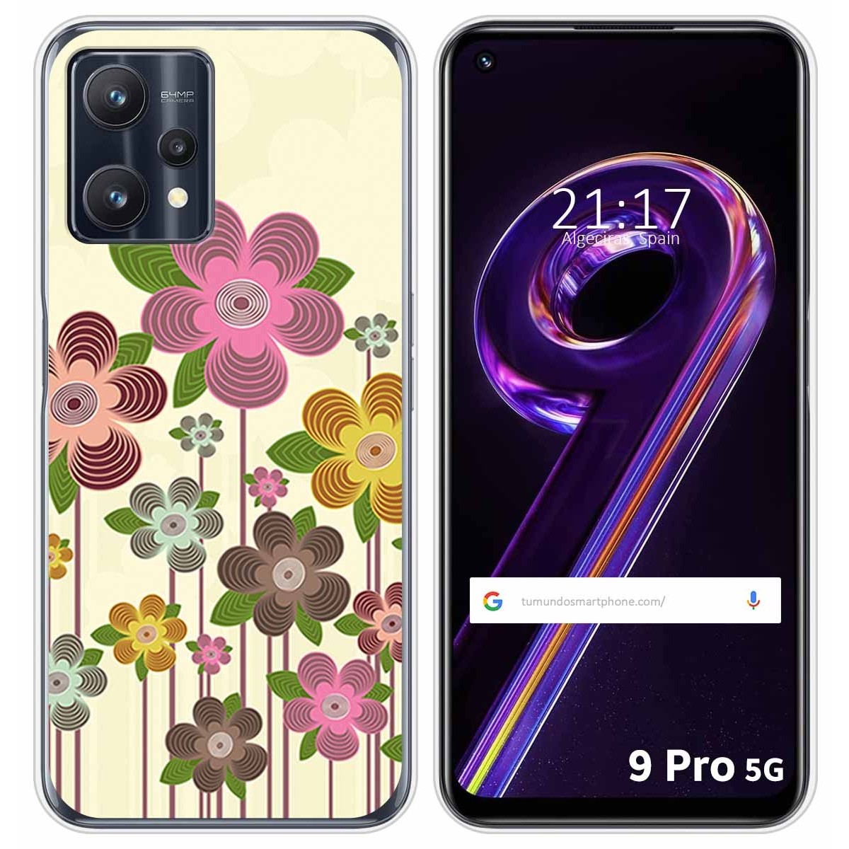 Funda Silicona para Realme 9 Pro 5G diseño Primavera En Flor Dibujos