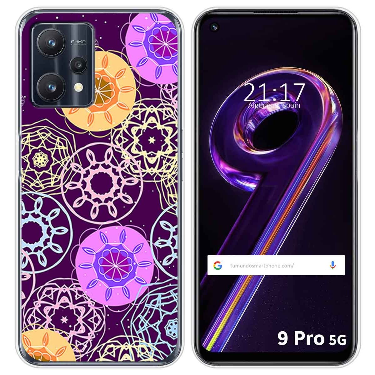 Funda Silicona para Realme 9 Pro 5G diseño Radial Dibujos