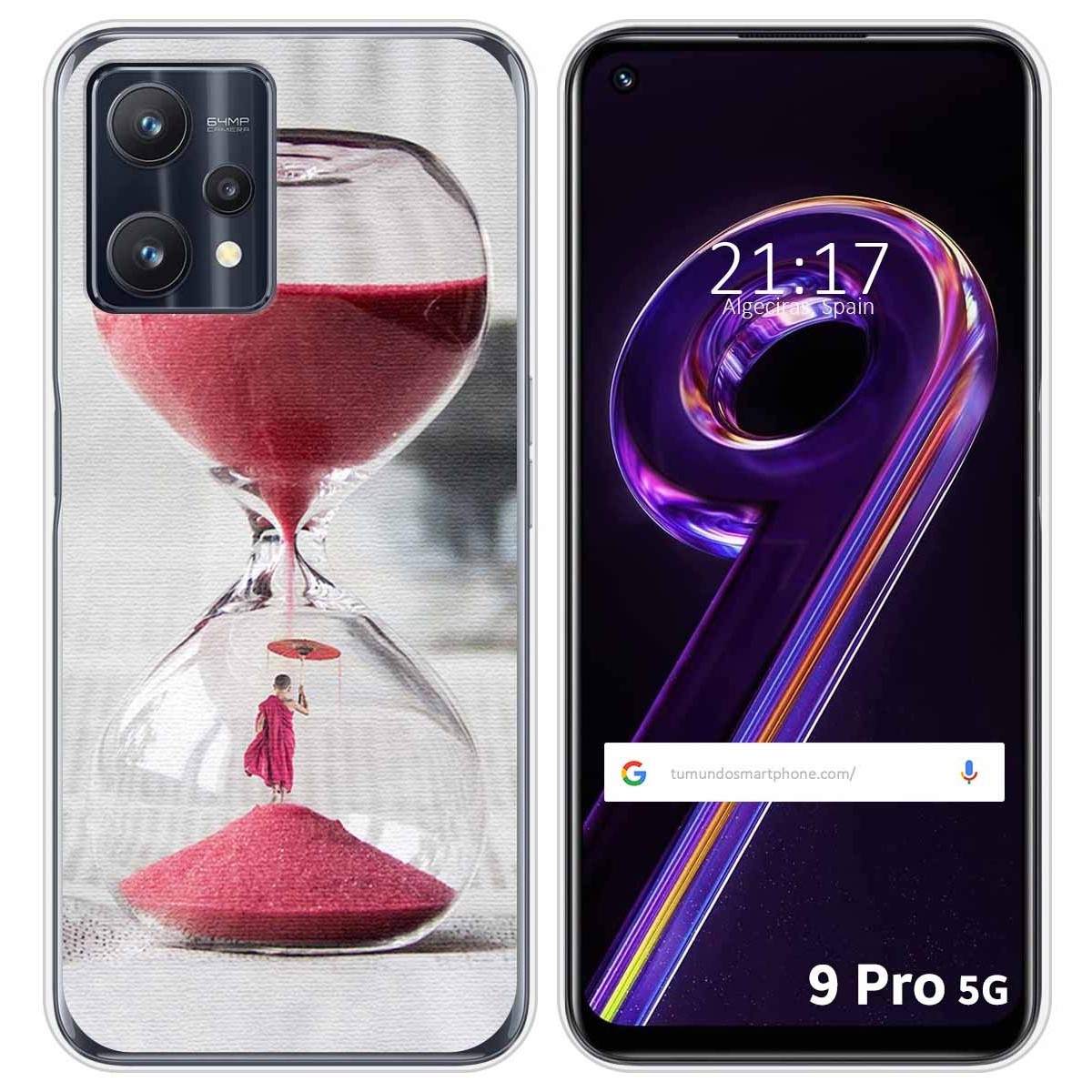 Funda Silicona para Realme 9 Pro 5G diseño Reloj Dibujos