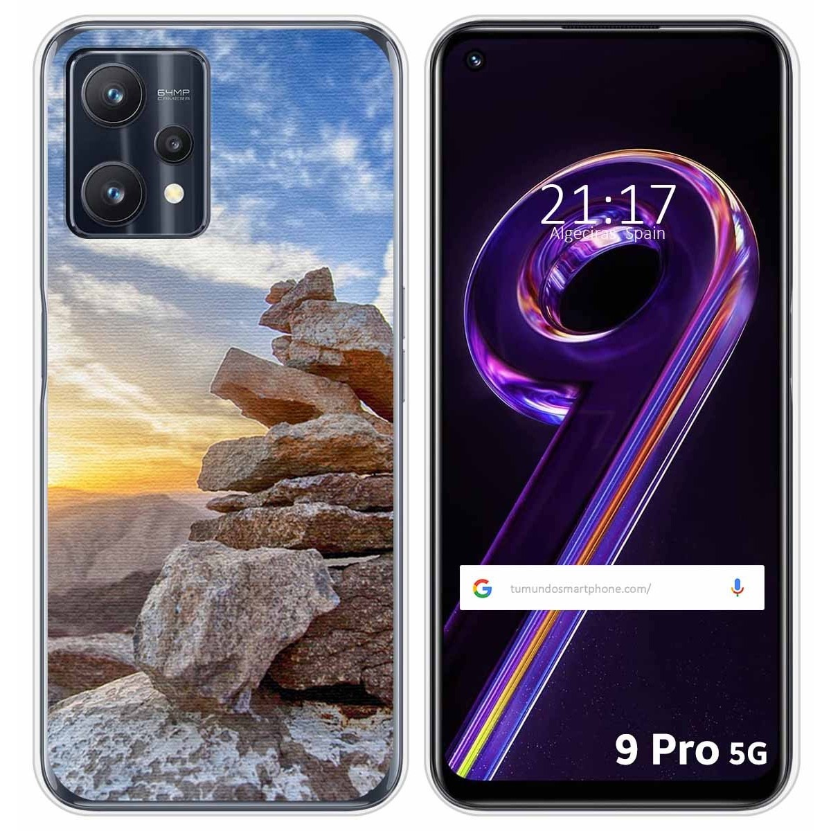 Funda Silicona para Realme 9 Pro 5G diseño Sunset Dibujos