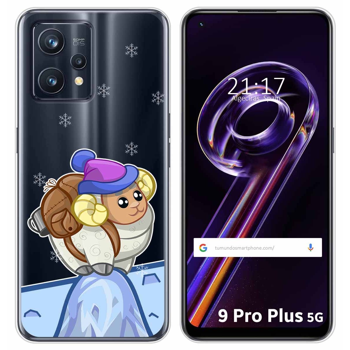 Funda Silicona Transparente para Realme 9 Pro Plus 5G diseño Cabra Dibujos