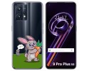 Funda Silicona Transparente para Realme 9 Pro Plus 5G diseño Conejo Dibujos