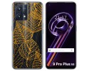 Funda Silicona Transparente para Realme 9 Pro Plus 5G diseño Hojas Dibujos