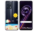 Funda Silicona Transparente para Realme 9 Pro Plus 5G diseño Playa Dibujos