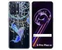 Funda Silicona Transparente para Realme 9 Pro Plus 5G diseño Plumas Dibujos