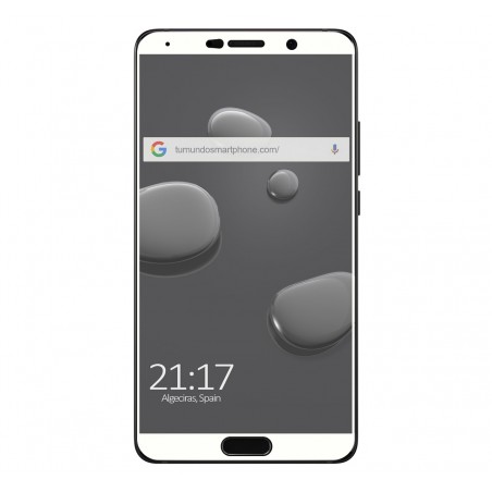 Protector Cristal Templado Frontal Completo Blanco para Huawei Mate 10  Vidrio