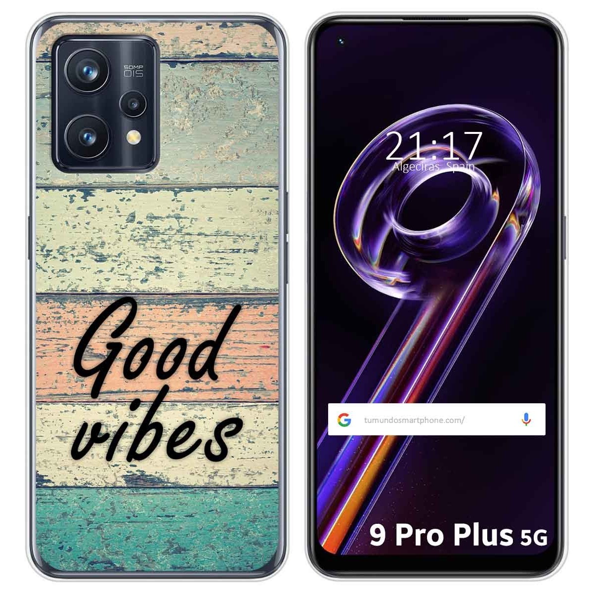 Funda Silicona para Realme 9 Pro Plus 5G diseño Madera 01 Dibujos