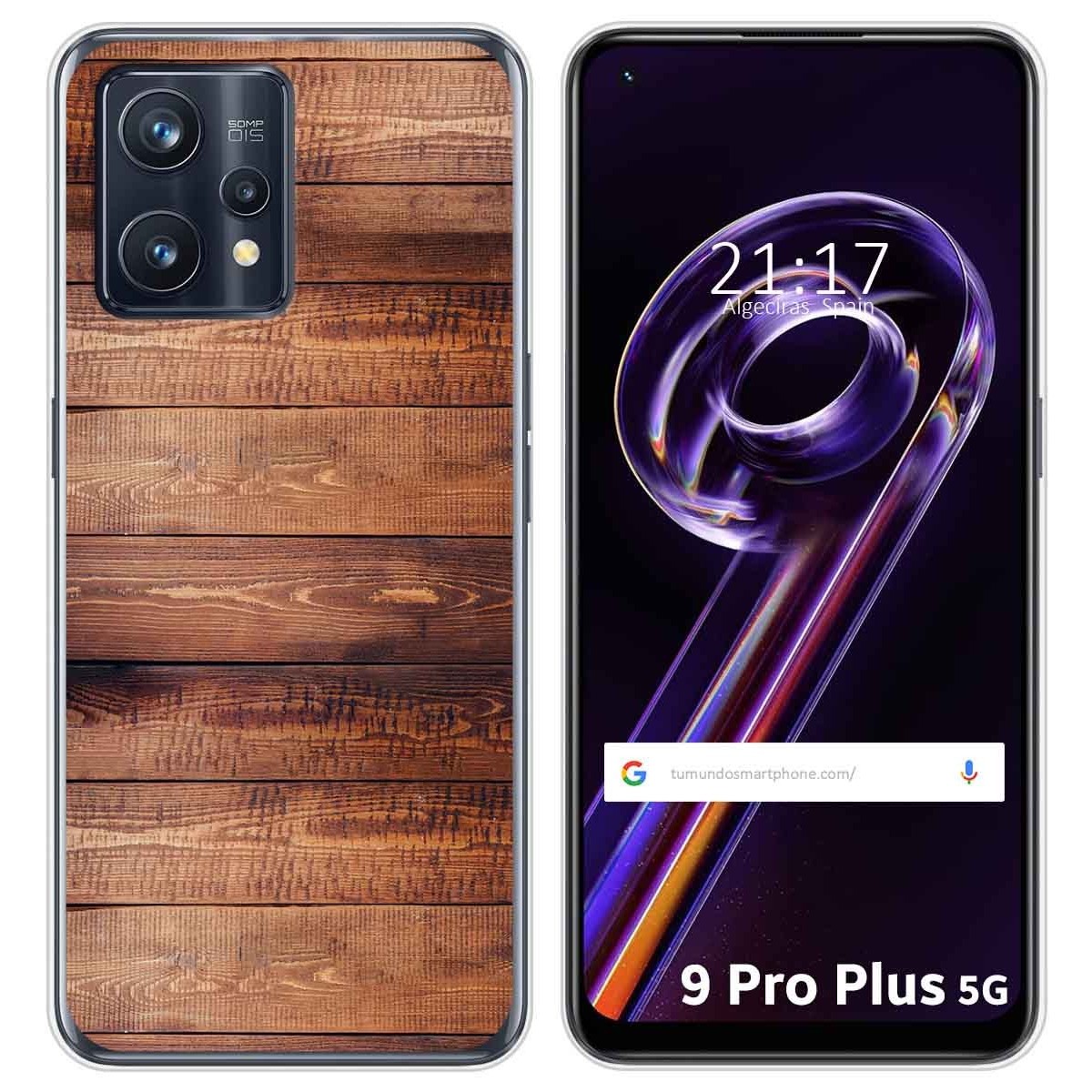 Funda Silicona para Realme 9 Pro Plus 5G diseño Madera 02 Dibujos