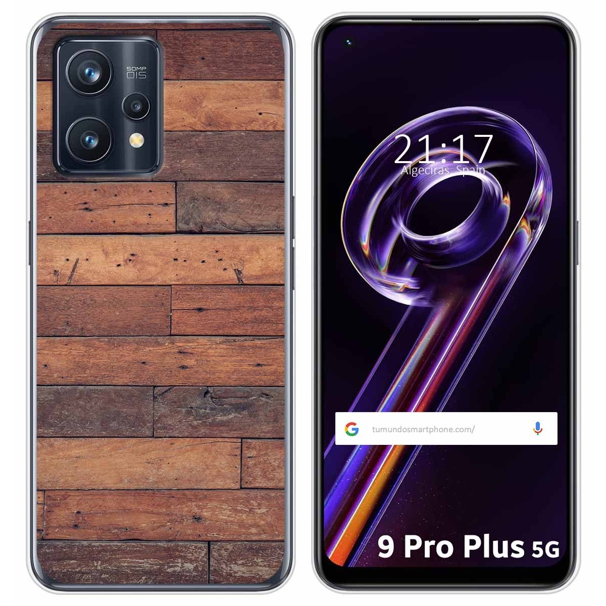 Funda Silicona para Realme 9 Pro Plus 5G diseño Madera 03 Dibujos