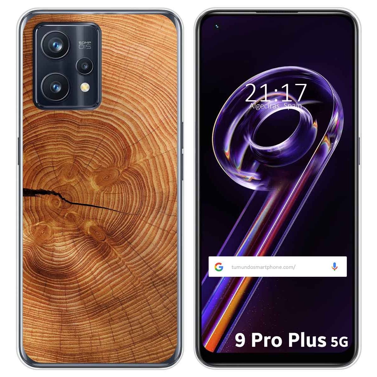 Funda Silicona para Realme 9 Pro Plus 5G diseño Madera 04 Dibujos