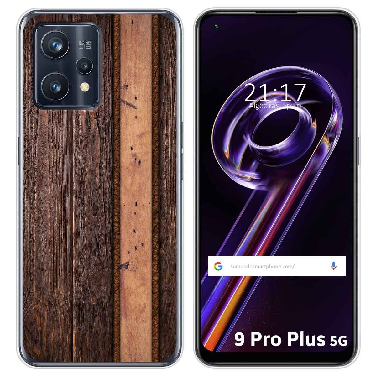 Funda Silicona para Realme 9 Pro Plus 5G diseño Madera 05 Dibujos