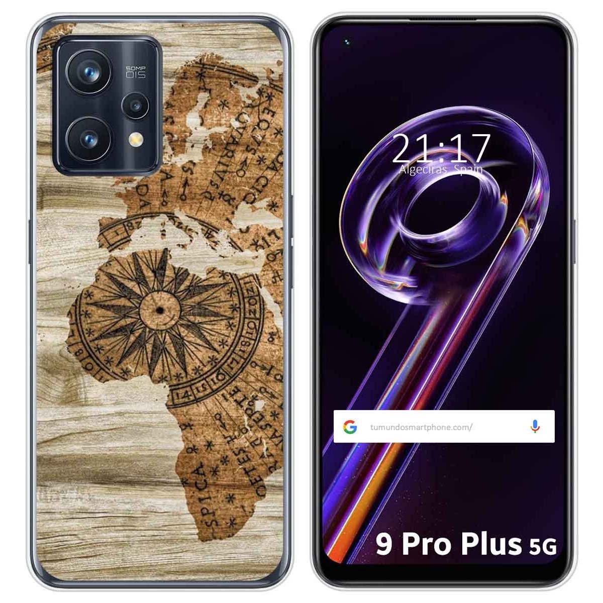Funda Silicona para Realme 9 Pro Plus 5G diseño Madera 07 Dibujos