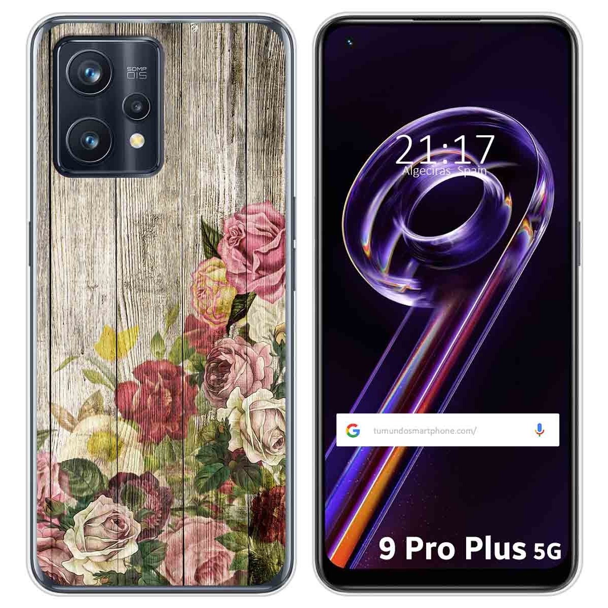 Funda Silicona para Realme 9 Pro Plus 5G diseño Madera 08 Dibujos