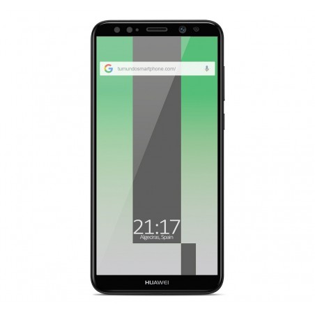 Protector Cristal Templado Frontal Completo Negro para Huawei Mate 10 Lite  Vidrio