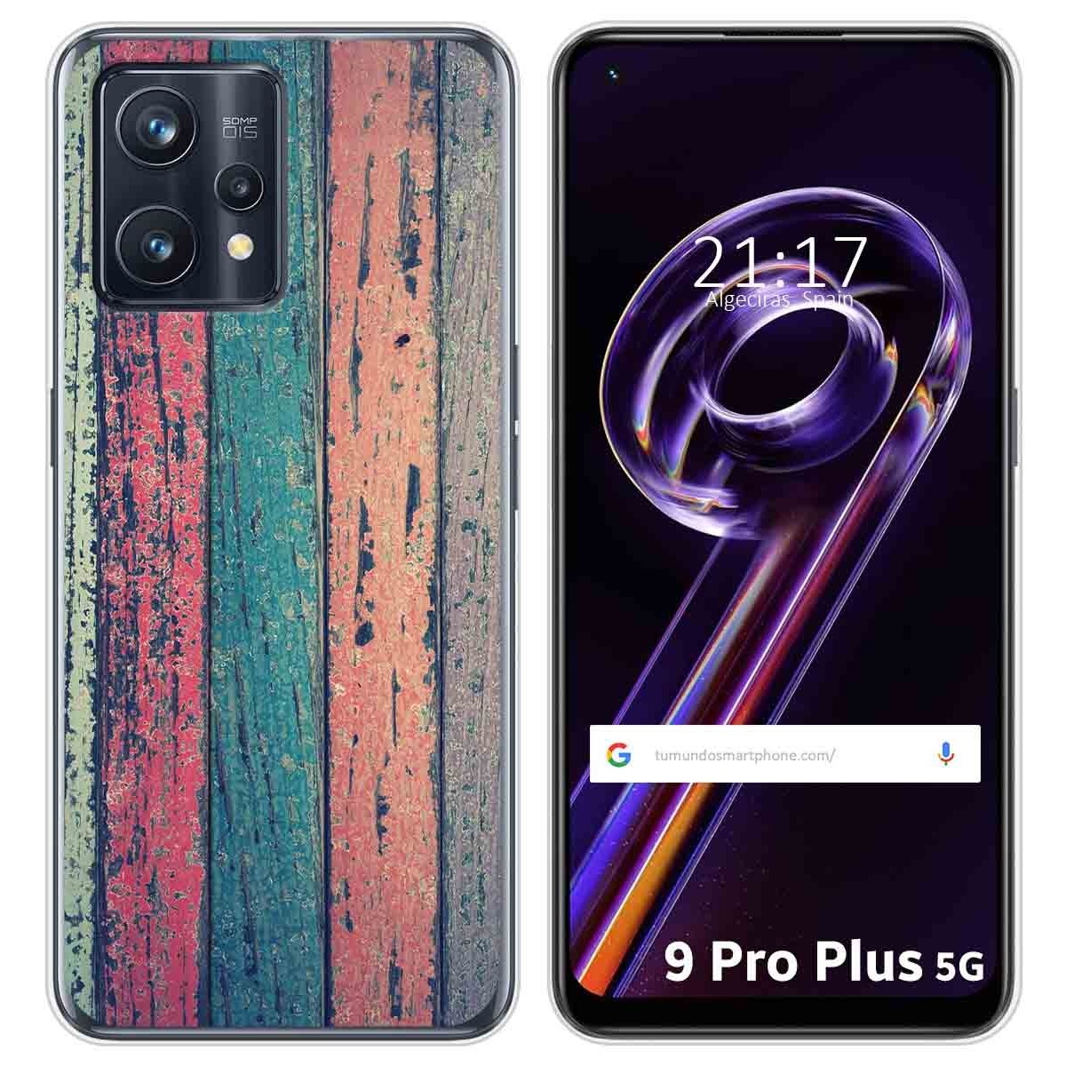 Funda Silicona para Realme 9 Pro Plus 5G diseño Madera 10 Dibujos