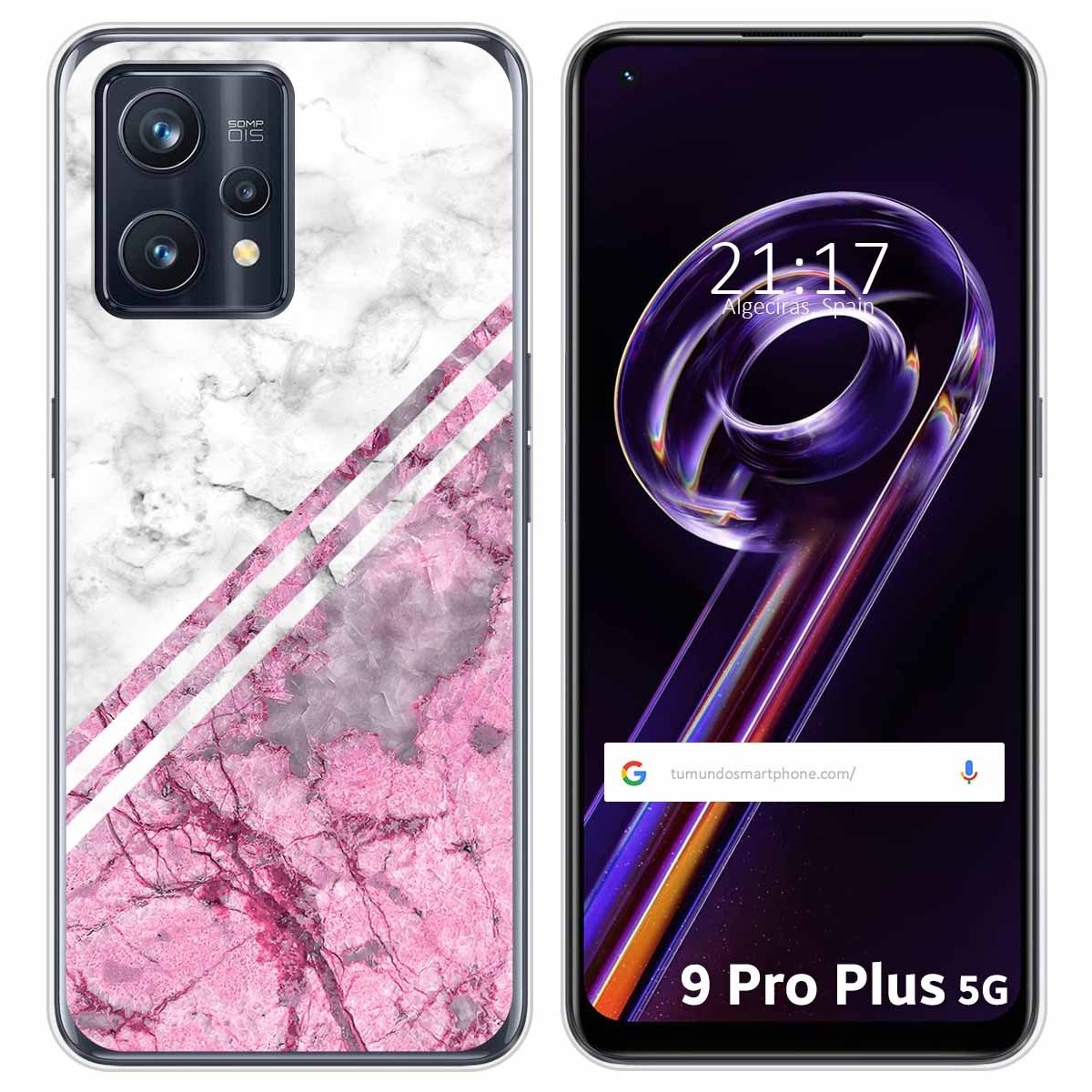 Funda Silicona para Realme 9 Pro Plus 5G diseño Mármol 03 Dibujos