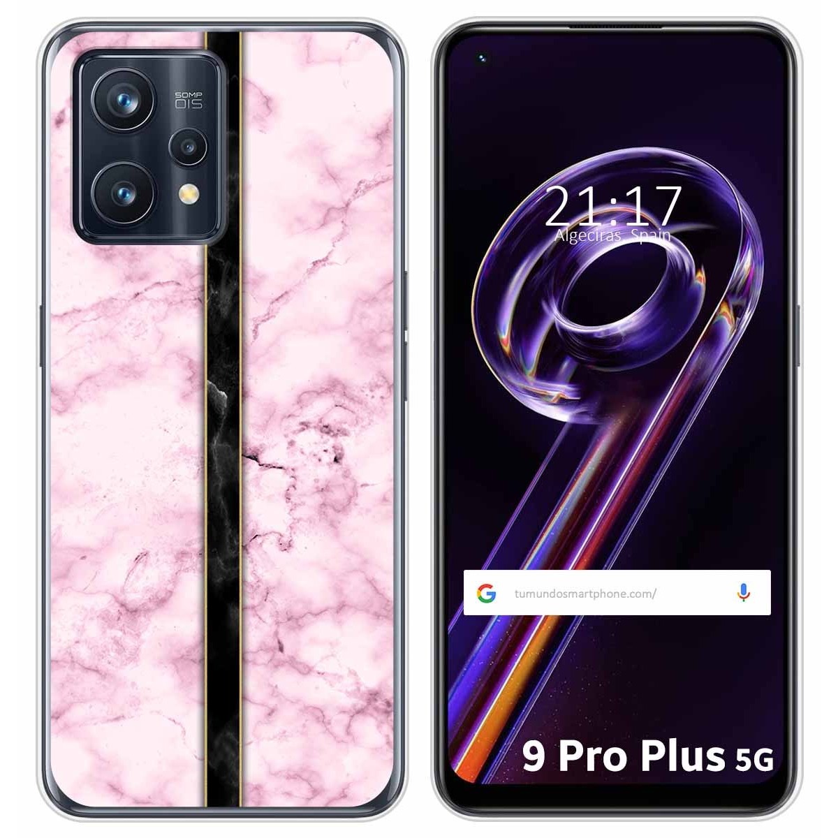 Funda Silicona para Realme 9 Pro Plus 5G diseño Mármol 04 Dibujos