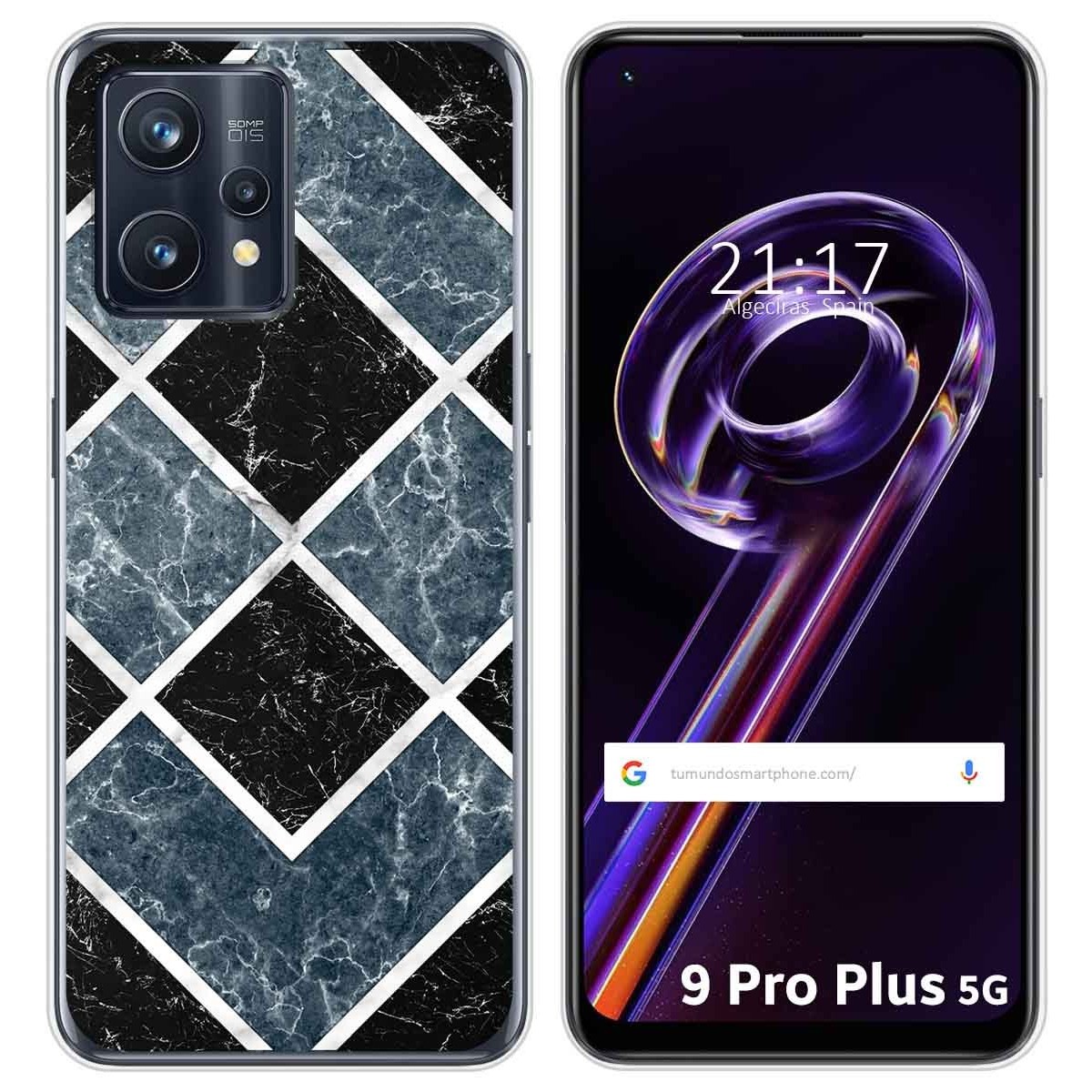 Funda Silicona para Realme 9 Pro Plus 5G diseño Mármol 06 Dibujos