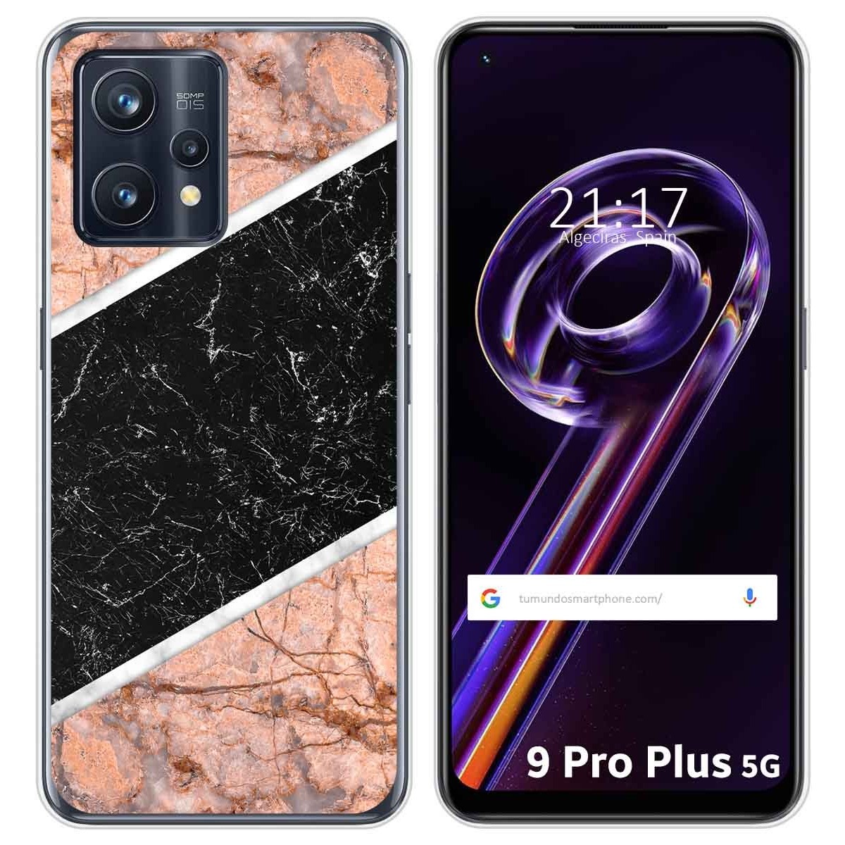 Funda Silicona para Realme 9 Pro Plus 5G diseño Mármol 07 Dibujos