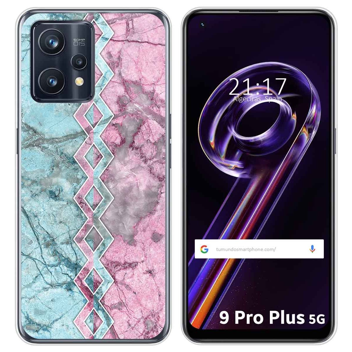 Funda Silicona para Realme 9 Pro Plus 5G diseño Mármol 08 Dibujos