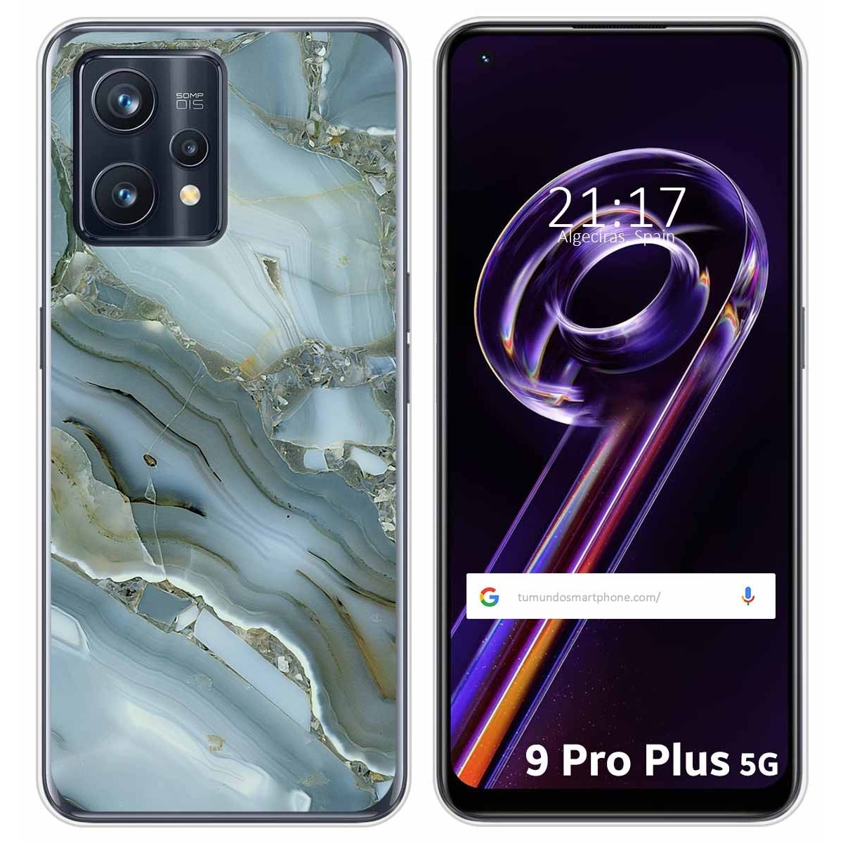 Funda Silicona para Realme 9 Pro Plus 5G diseño Mármol 09 Dibujos