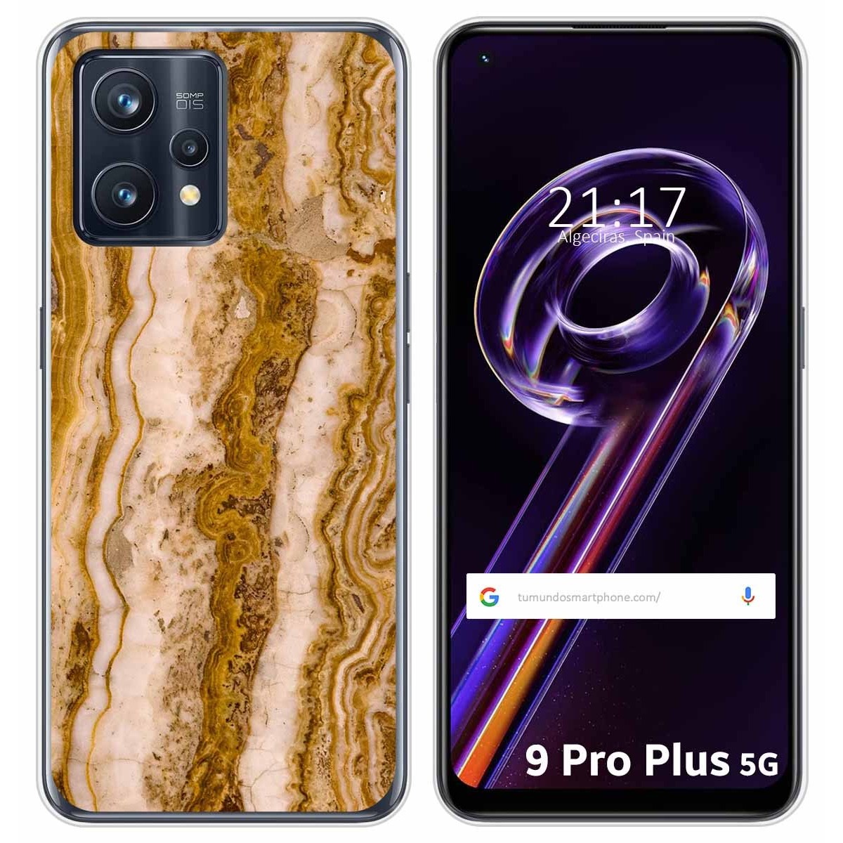 Funda Silicona para Realme 9 Pro Plus 5G diseño Mármol 10 Dibujos
