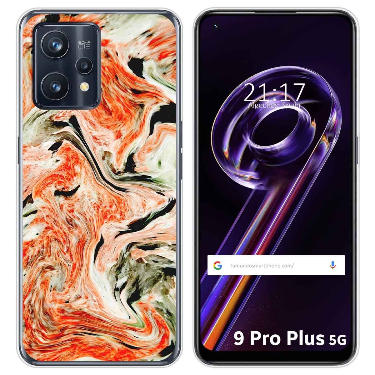 Funda Silicona para Realme 9 Pro Plus 5G diseño Mármol 12 Dibujos