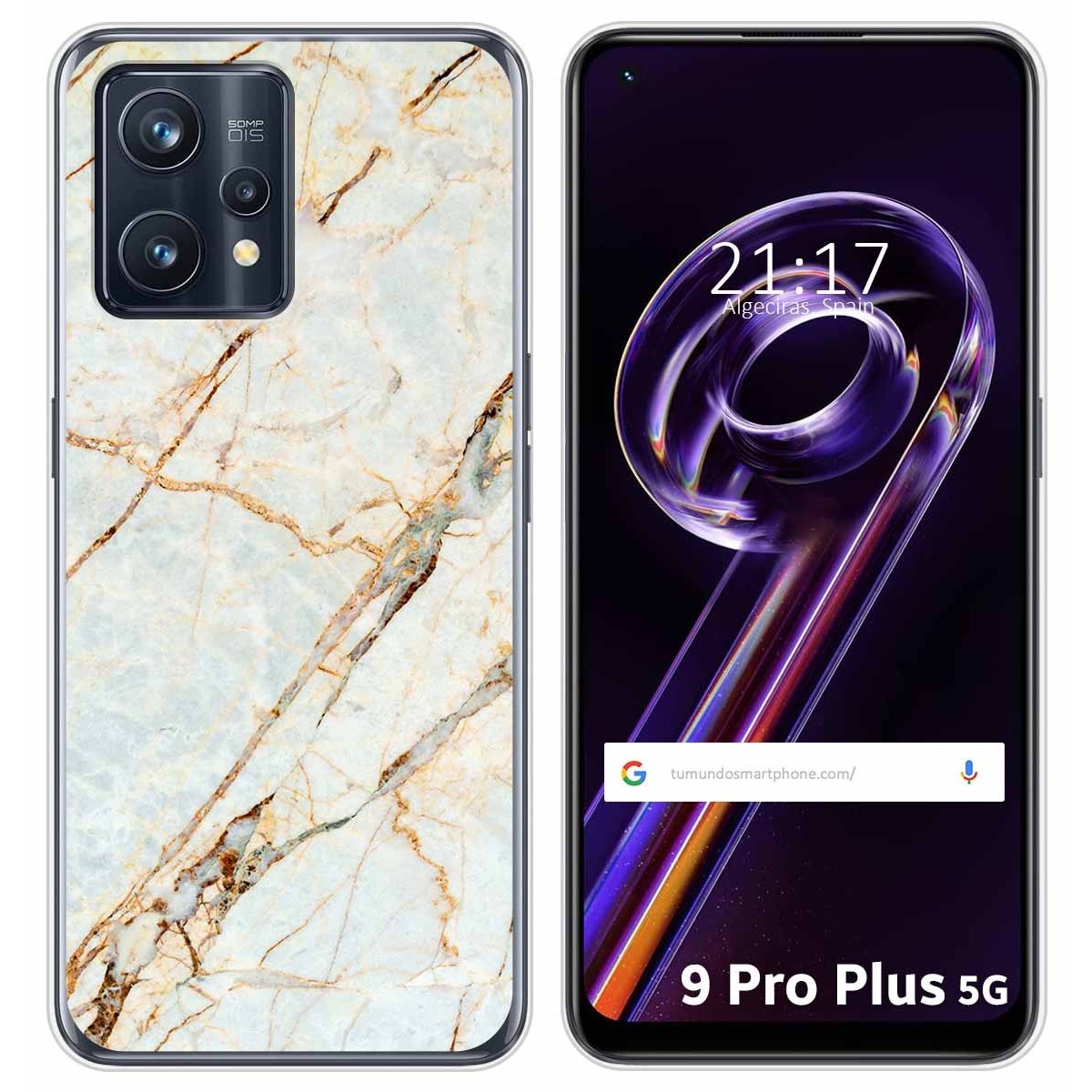 Funda Silicona para Realme 9 Pro Plus 5G diseño Mármol 13 Dibujos
