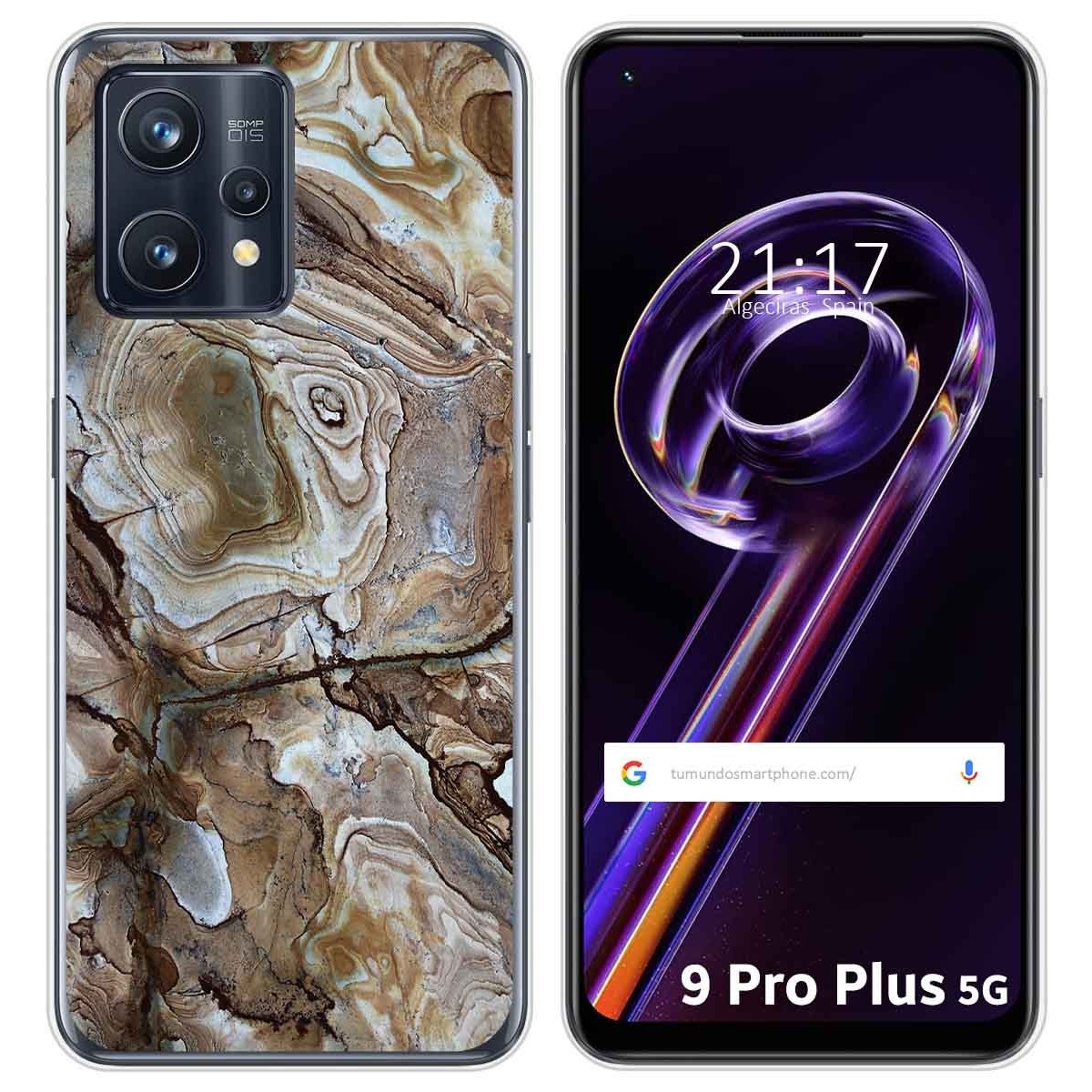Funda Silicona para Realme 9 Pro Plus 5G diseño Mármol 14 Dibujos